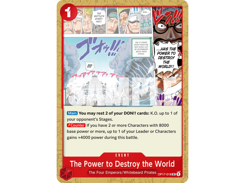 The Power to Destroy the World UC