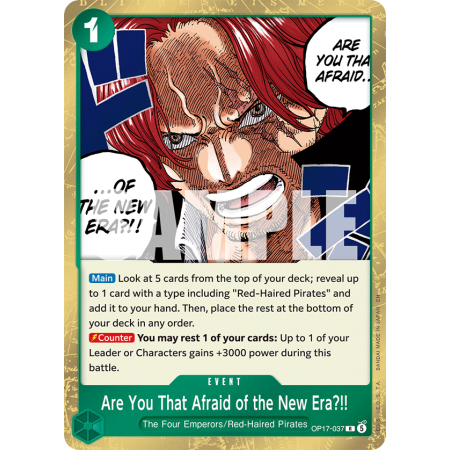 Are You That Afraid of the New Era?!! R