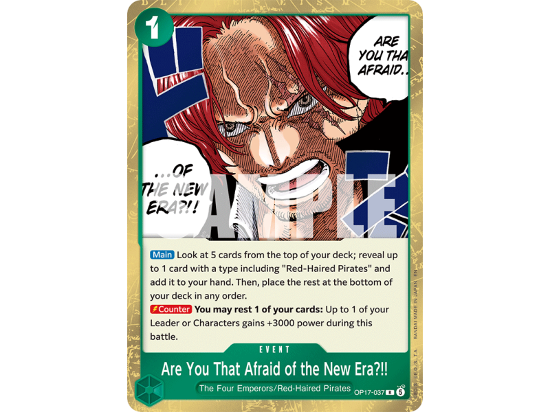 Are You That Afraid of the New Era?!! R