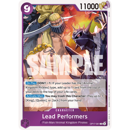 Lead Performers R
