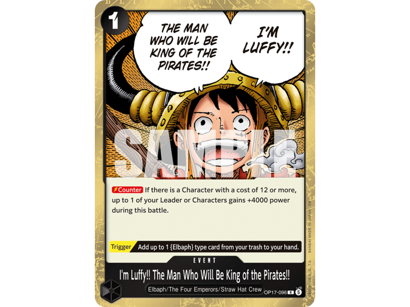 I'm Luffy!! The Man Who Will Be King of the Pirates!! R