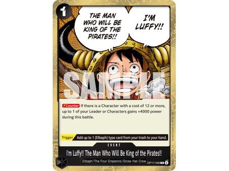 I'm Luffy!! The Man Who Will Be King of the Pirates!! R