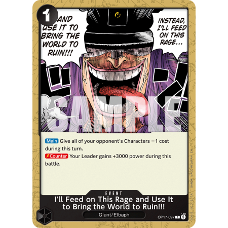 I'll Feed on This Rage and Use It to Bring the World to Ruin!!! C