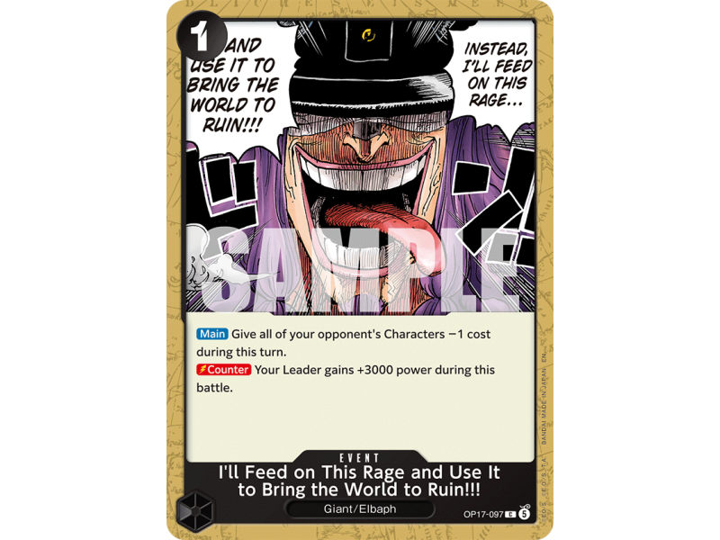 I'll Feed on This Rage and Use It to Bring the World to Ruin!!! C