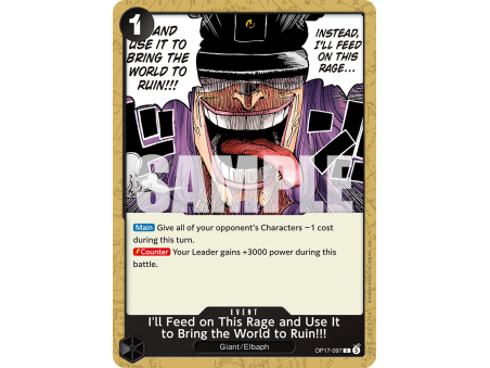 I'll Feed on This Rage and Use It to Bring the World to Ruin!!! C