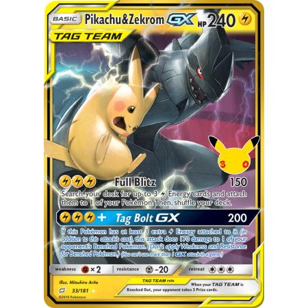 Pikachu & Zekrom-GX (Rare Holo GX) - Classic Collection
