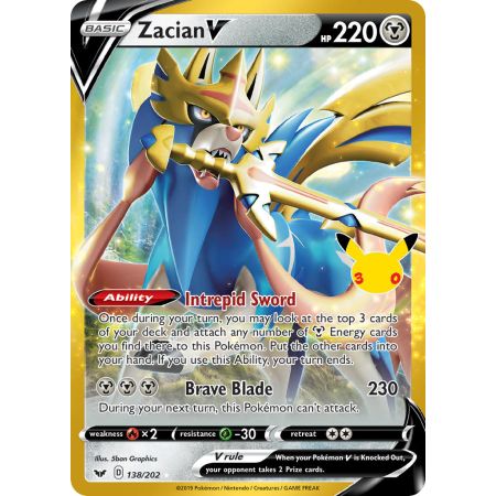 Zacian V (Holo Rare V) - Classic Collection