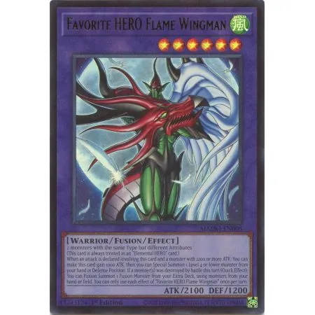 Favorite HERO Flame Wingman MAMO-005 | Magnificent Monsters | ProCards México