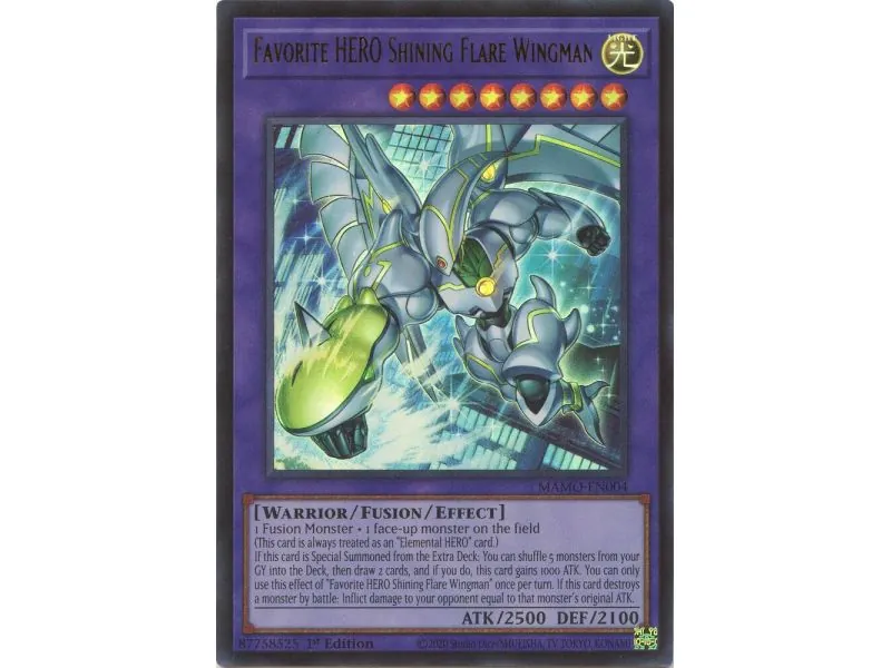 Favorite HERO Shining Flare Wingman MAMO-004 | Magnificent Monsters | ProCards México
