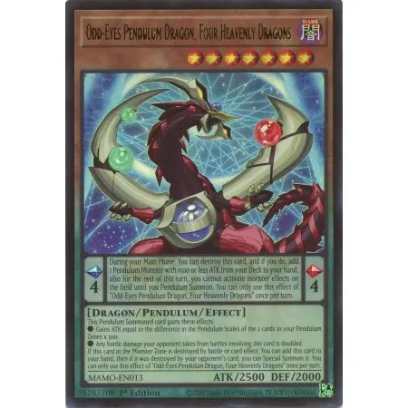 Odd-Eyes Pendulum Dragon, Four Heavenly Dragons MAMO-013 | Magnificent Monsters | ProCards México