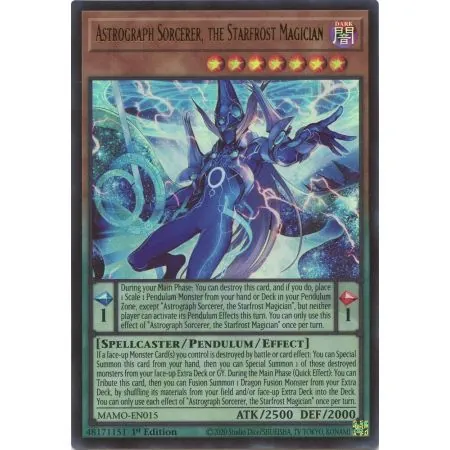 Astrograph Sorcerer, the Starfrost Magician MAMO-015 | Magnificent Monsters | ProCards México