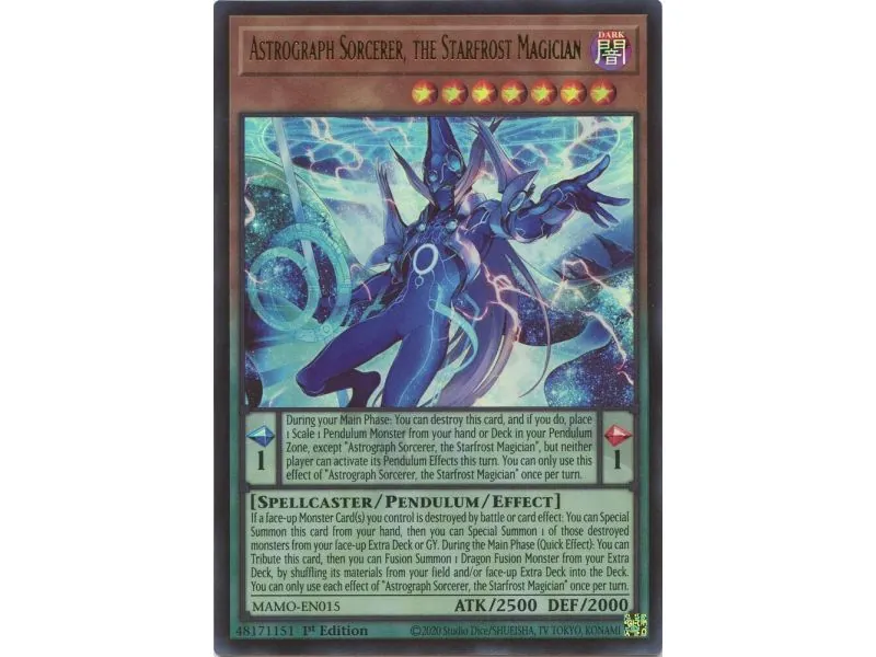 Astrograph Sorcerer, the Starfrost Magician MAMO-015 | Magnificent Monsters | ProCards México