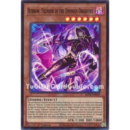 Hubrow, Founder of the Ominous Observers