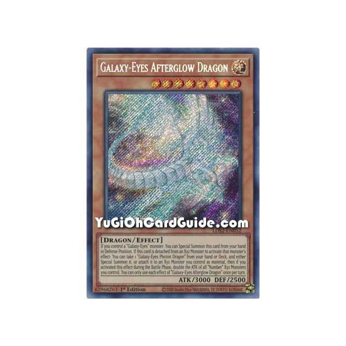thumbnail image 2 of Yu-Gi-Oh! TCG Galaxy-Eyes Afterglow Dragon – MAMA-EN057 – Ultra Rare 1st Edition 2 of 4
