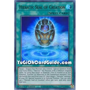 Hieratic Seal of Creation (Ultra Rare)