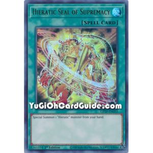 Hieratic Seal of Supremacy (Ultra Rare)