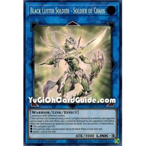 Black Luster Soldier - Soldier of Chaos (Ghost Rare)