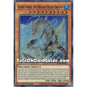 Gizmek Okami, the Dreaded Deluge Dragon (Super Rare)