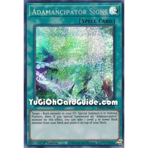 Adamancipator Signs (Prismatic Secret Rare)