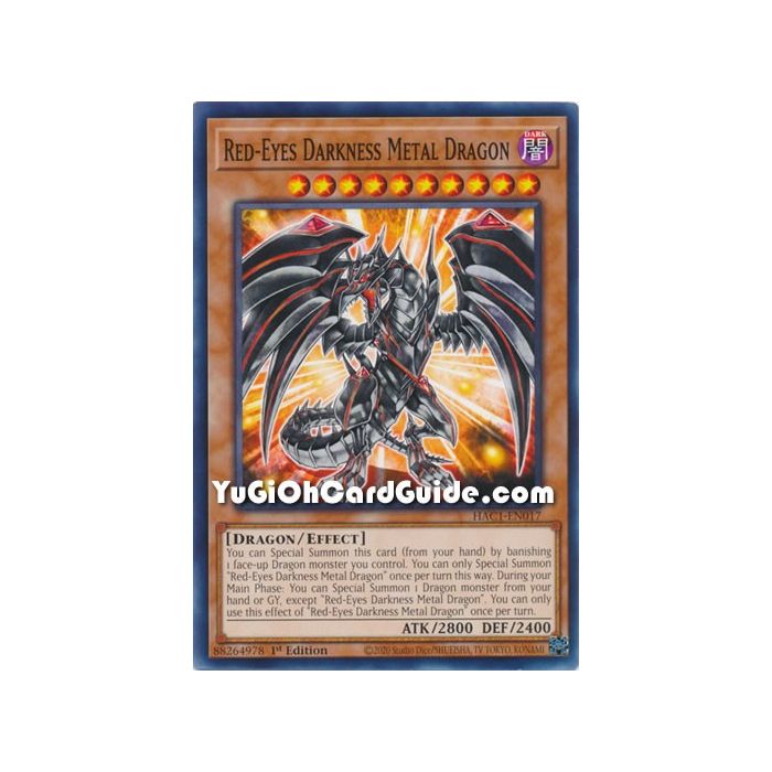 Red Eyes Darkness Metal Dragon Common 7308