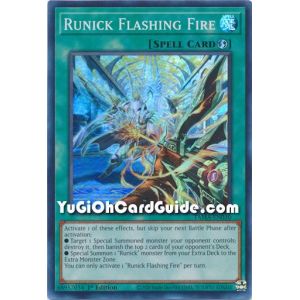 Runick Flashing Fire (Super Rare)