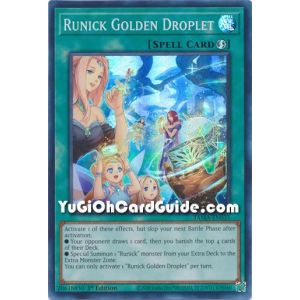 Runick Golden Droplet (Super Rare)