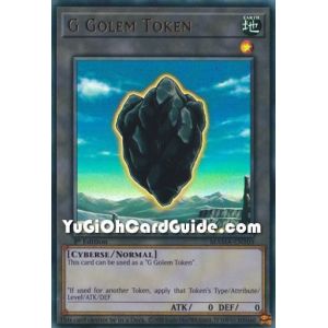 G Golem Token (Ultra Rare)