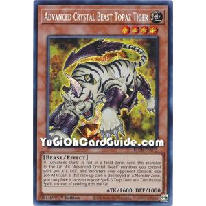 Advanced Crystal Beast Topaz Tiger (Secret Rare)