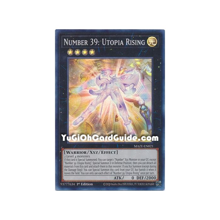 Number 39 Utopia Rising Super Rare   Number 39 Utopia Rising Super Rare 