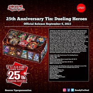 2023 25th Anniversary Tin: Dueling Heroes Tin Case (12 Tin) - Español