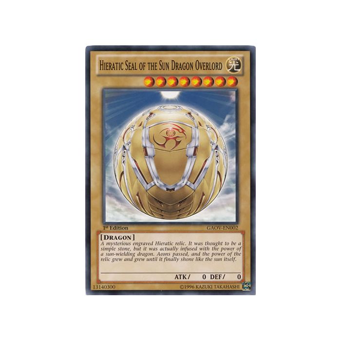 Hieratic Seal of the Sun Dragon Overlord 