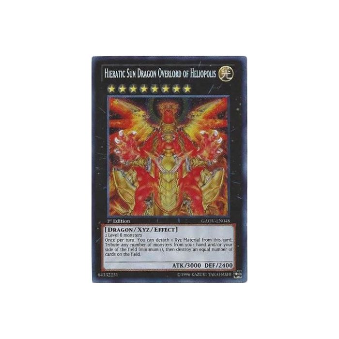 Hieratic Sun Dragon Overlord of Heliopolis (Secret Rare)