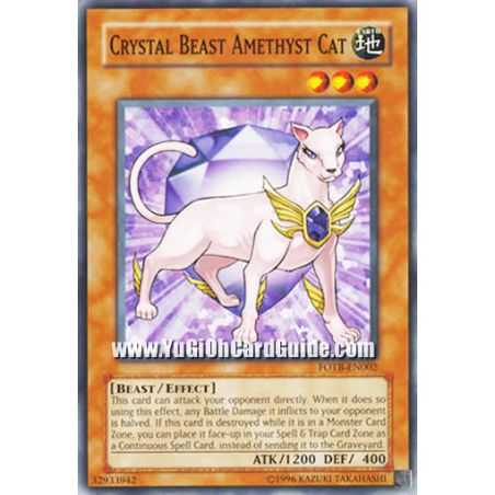 Crystal Beast Amethyst Cat (Common)