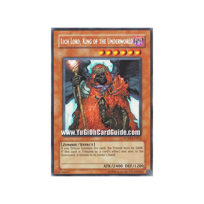 Lich Lord, King of the Underworld (Secret Rare)