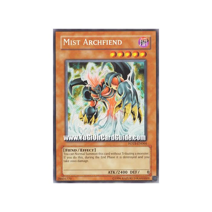 Mist Archfiend (Secret Rare)