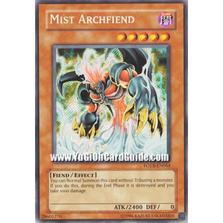 Mist Archfiend (Secret Rare)