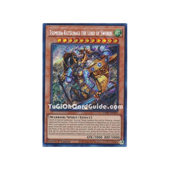 Tsumuha-Kutsunagi the Lord of Swords (Secret Rare)