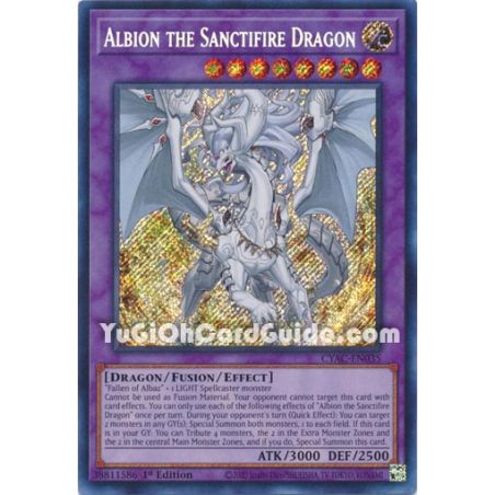 Albion the Sanctifire Dragon (Secret Rare)