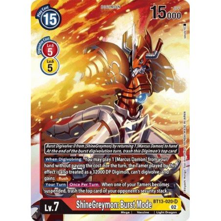 ShineGreymon: Burst Mode (Super Rare)