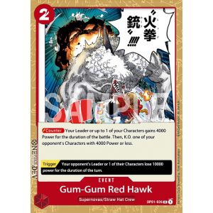Gum-Gum Fire-Fist Pistol Red Hawk (Rare)
