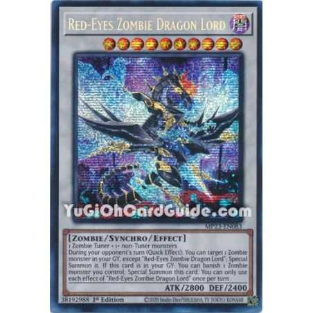 Red-Eyes Zombie Dragon Lord (Prismatic Secret Rare)