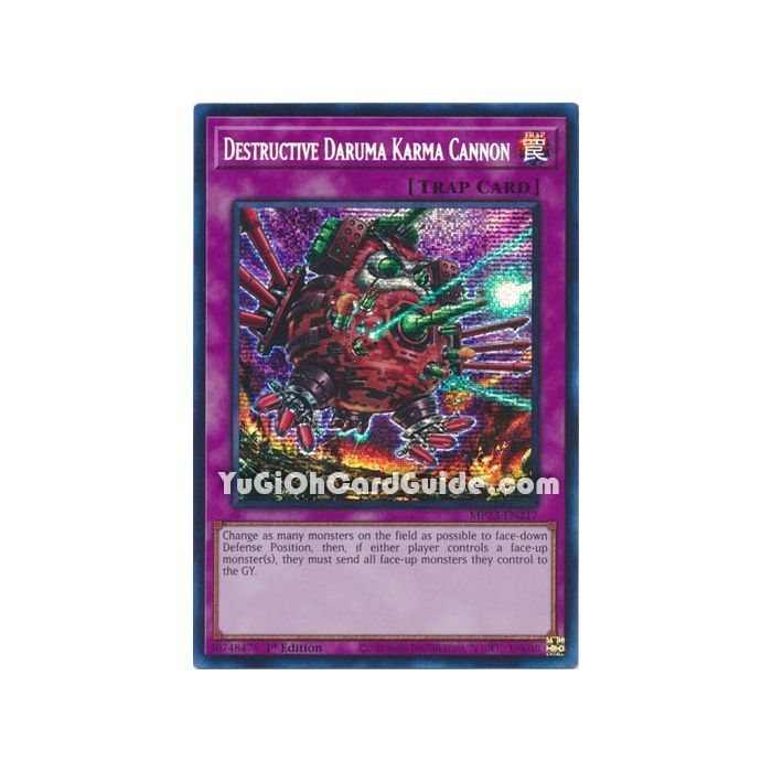 Destructive Daruma Karma Cannon (Prismatic Secret Rare)