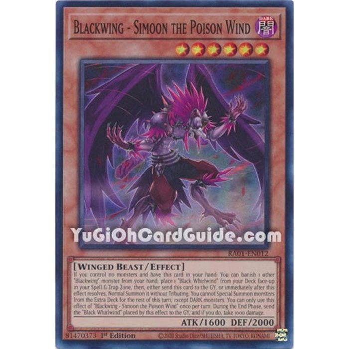 Blackwing - Simoon the Poison Wind (Super Rare)