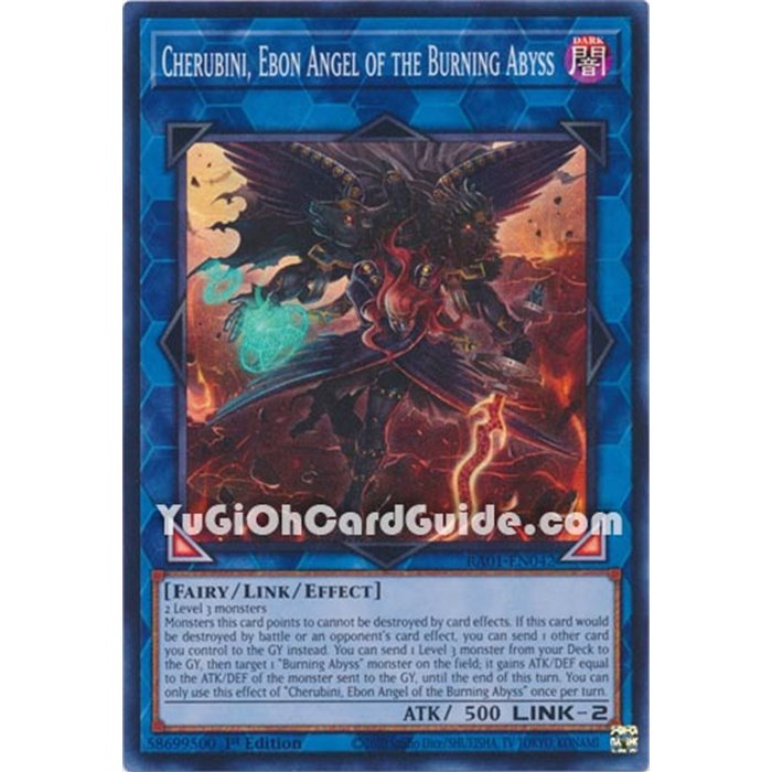 Cherubini, Ebon Angel of the Burning Abyss (Super Rare)