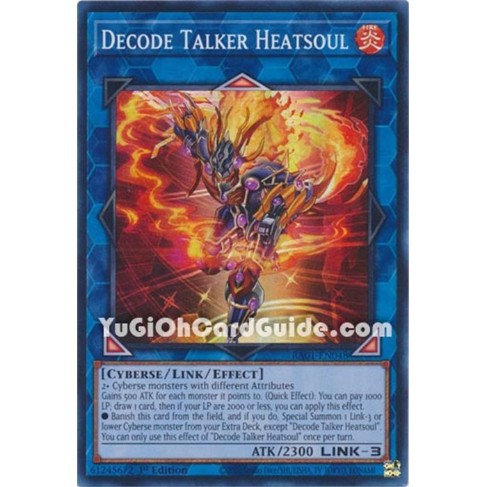 Decode Talker Heatsoul Platinum Secret Rare