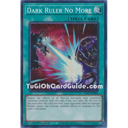 Dark Ruler No More (Super Rare)