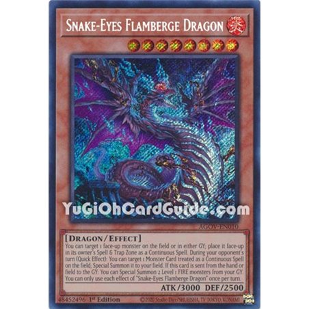 Snake-Eyes Flamberge Dragon (Quarter Century Secret Rare)