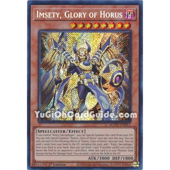 Imsety, Glory of Horus (Secret Rare)