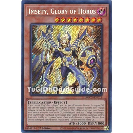 Imsety, Glory of Horus (Secret Rare)