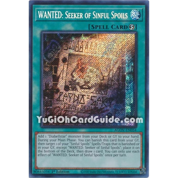 WANTED: Seeker of Sinful Spoils (Secret Rare)